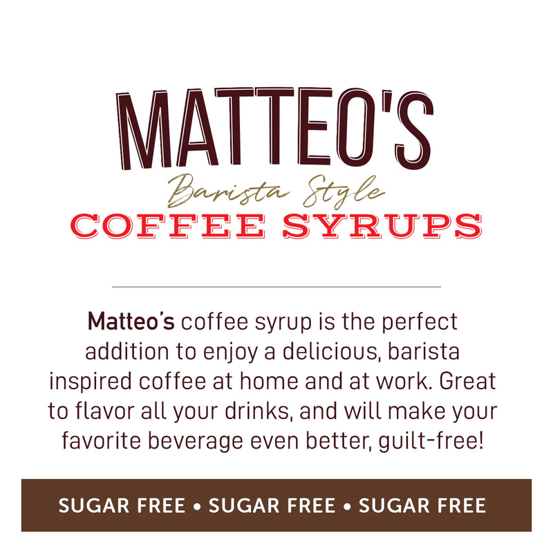 Matteo's Coffee Syrup Sugar Free Salted Dark Chocolate / 750ml