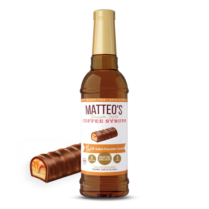 Matteo's Coffee Syrup Sugar Free Salted Chocolate Caramel / 750ml