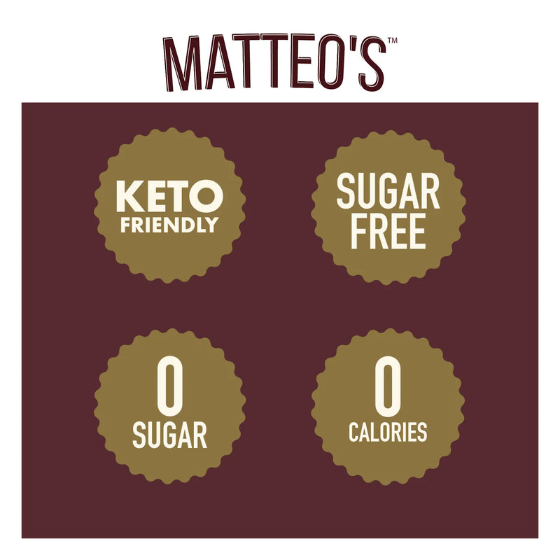 Matteo's Coffee Syrup Sugar Free Salted Chocolate Caramel / 750ml