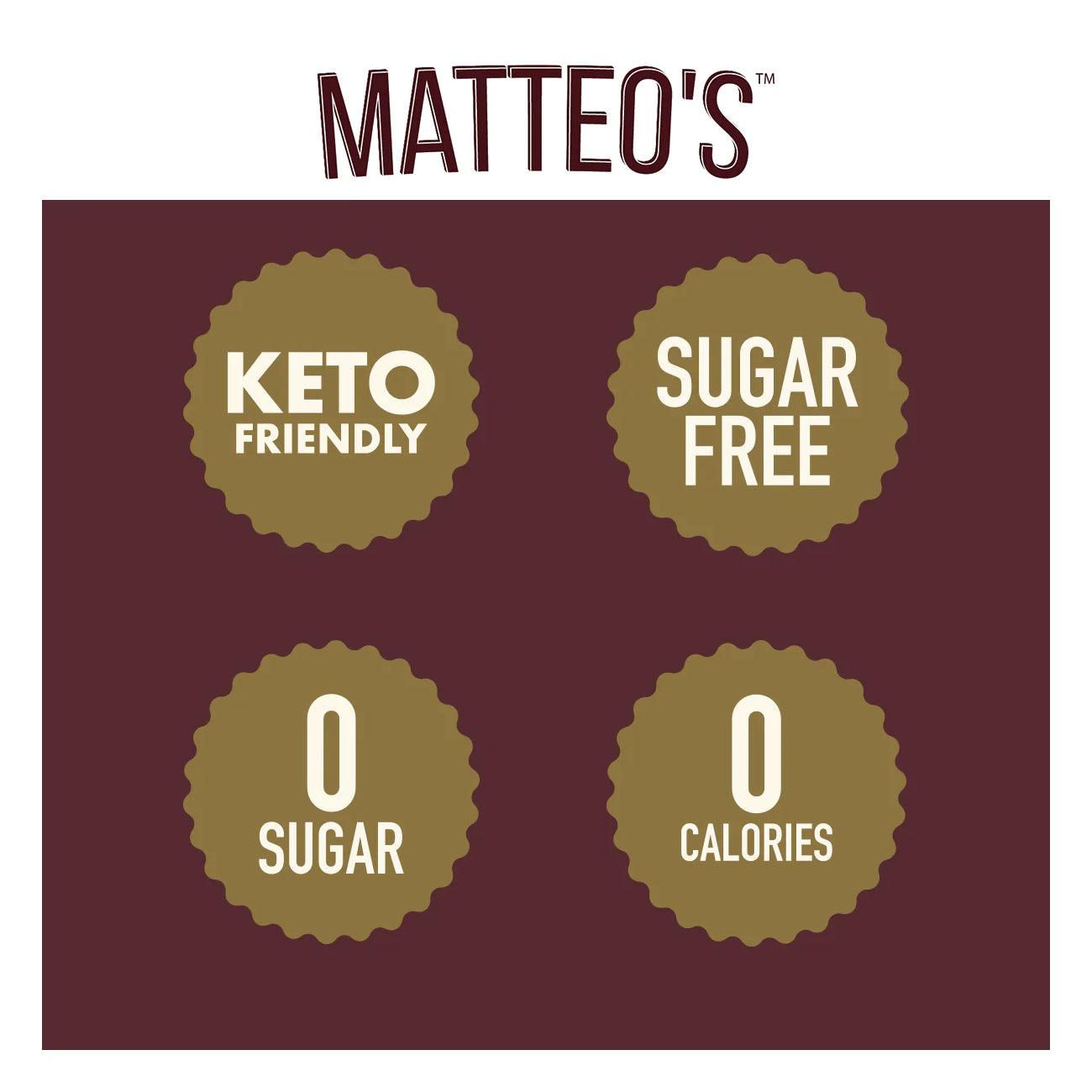 Matteo's Coffee Syrup Sugar Free S'Mores / 750ml
