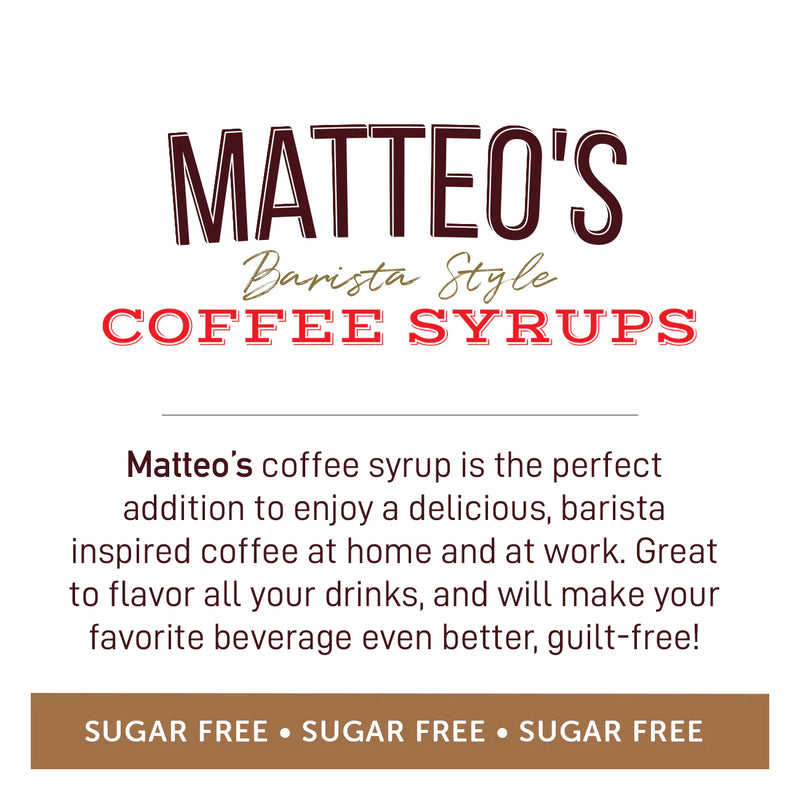 Matteo's Coffee Syrup Sugar Free S'Mores / 750ml