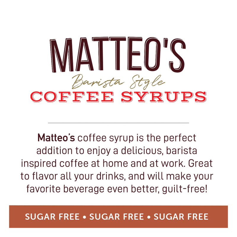 Matteo's Coffee Syrup Sugar Free Caramel Creme / 750ml