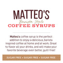 Matteo's Coffee Syrup Sugar Free - Tiramisu 750ml - - Syrup