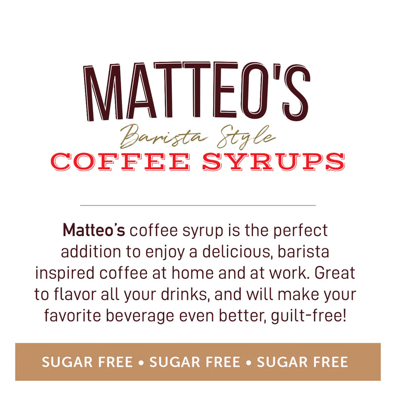 Matteo's Coffee Syrup Sugar Free Tiramisu / 750ml