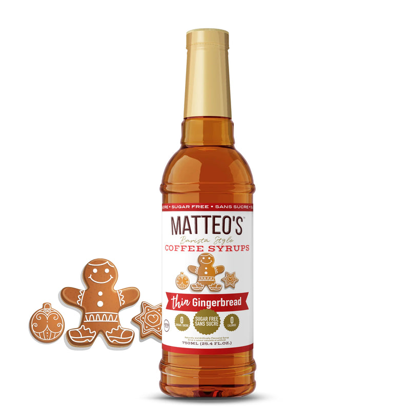 Matteo's Coffee Syrup Sugar Free Gingerbread / 750ml