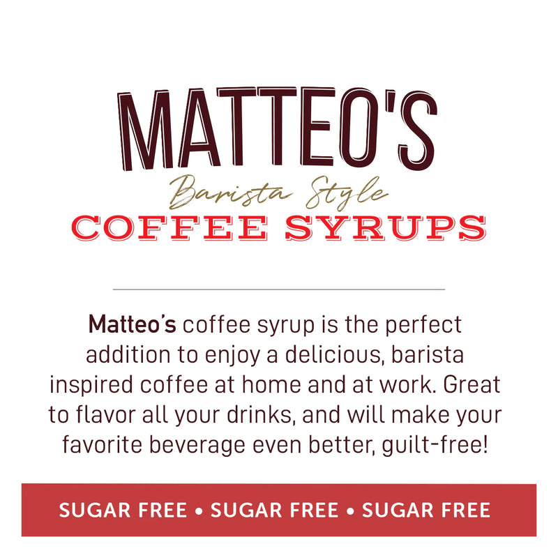 Matteo's Coffee Syrup Sugar Free Gingerbread / 750ml