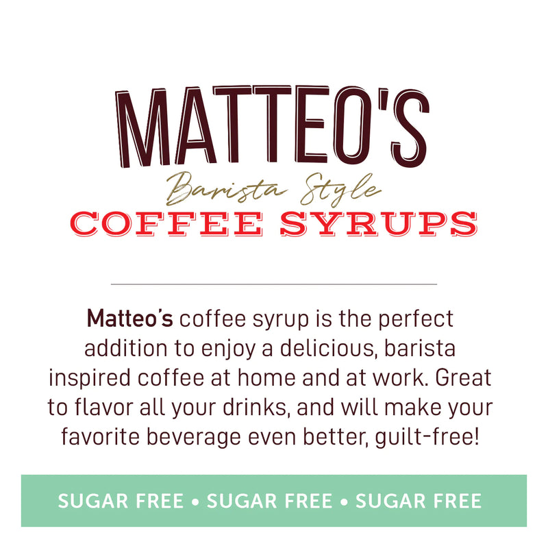 Matteo's Coffee Syrup Sugar Free Irish Cream / 750ml