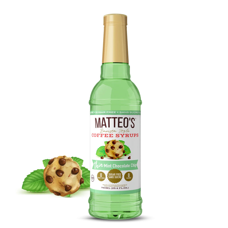 Matteo's Coffee Syrup Sugar Free Mint Chocolate Chip / 750ml