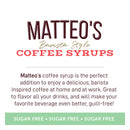 Matteo's Coffee Syrup Sugar Free - Mint Chocolate Chip 750ml - - Syrup