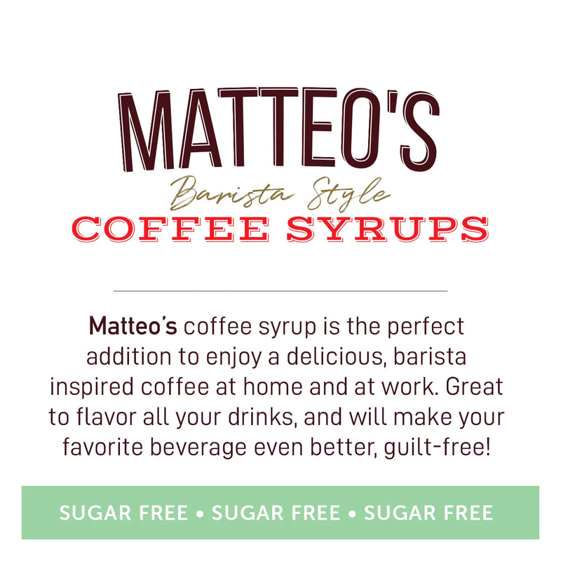 Matteo's Coffee Syrup Sugar Free Mint Chocolate Chip / 750ml