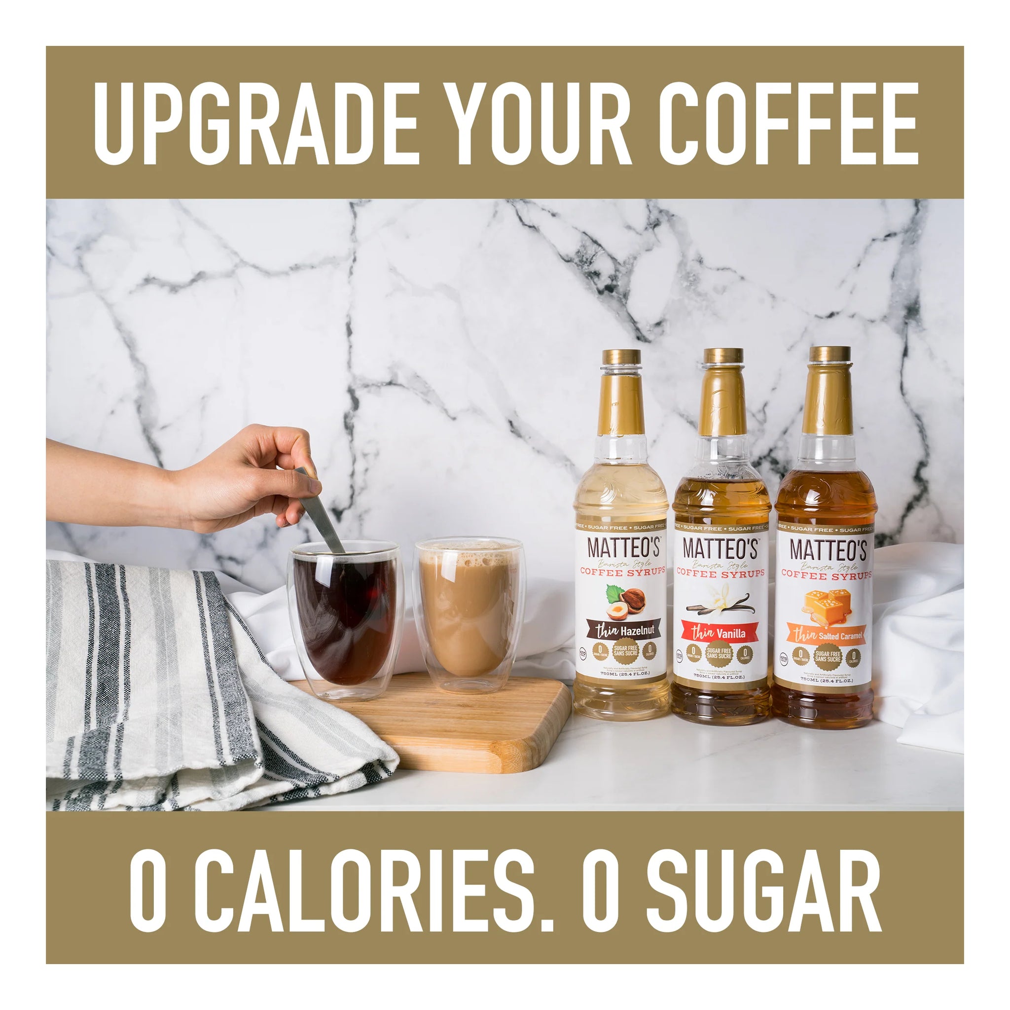 Matteo's Coffee Syrup Sugar Free Peppermint / 750ml