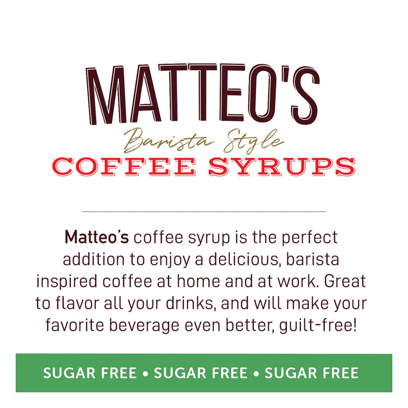 Matteo's Coffee Syrup Sugar Free Peppermint / 750ml