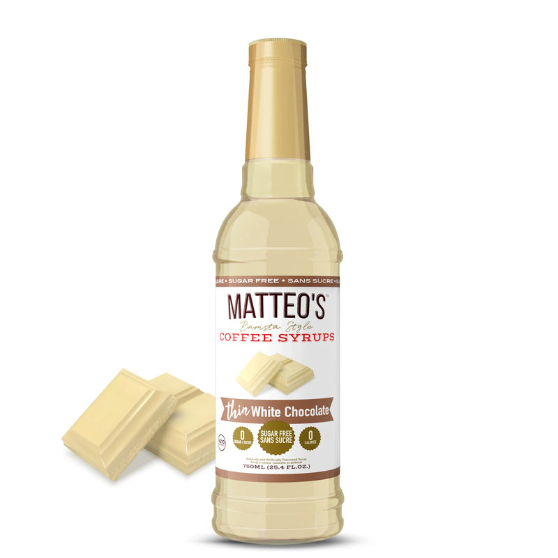 Matteo's Coffee Syrup Sugar Free White Chocolate / 750ml