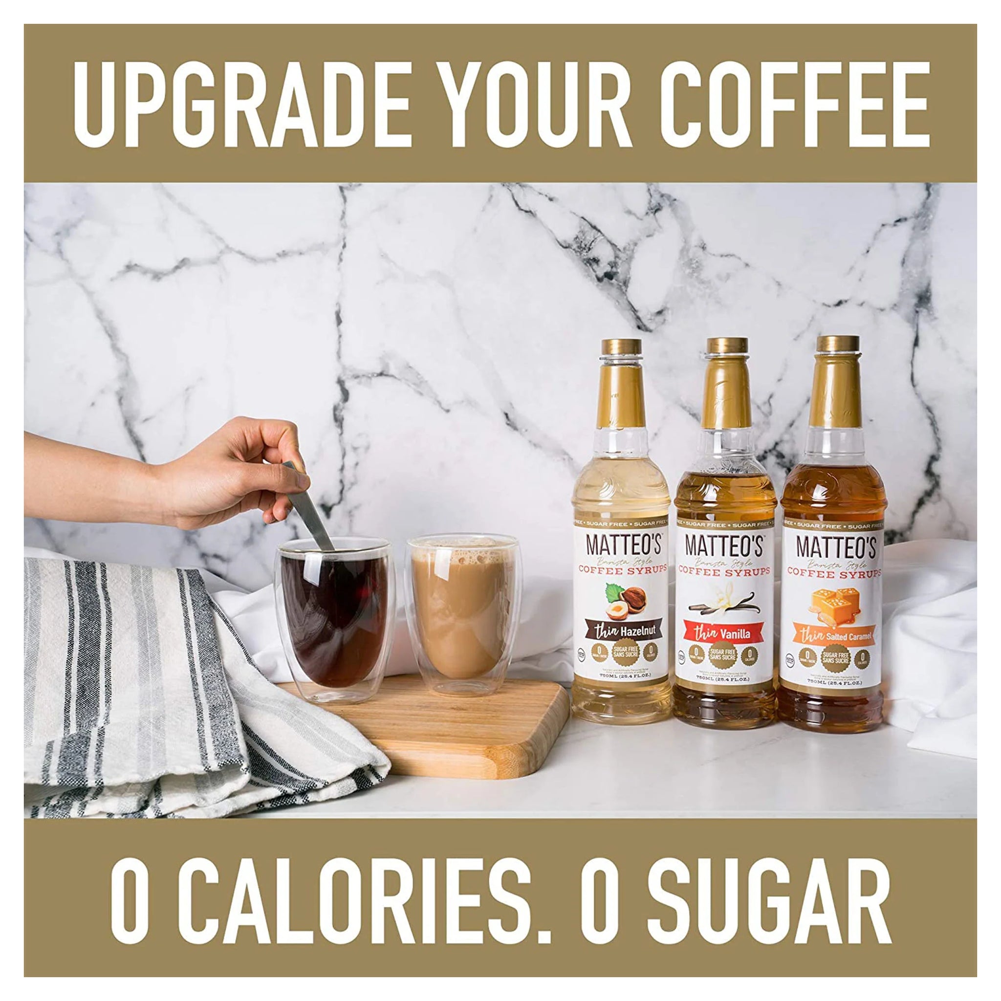 Matteo's Coffee Syrup Sugar Free Cookies n' Cream / 750ml