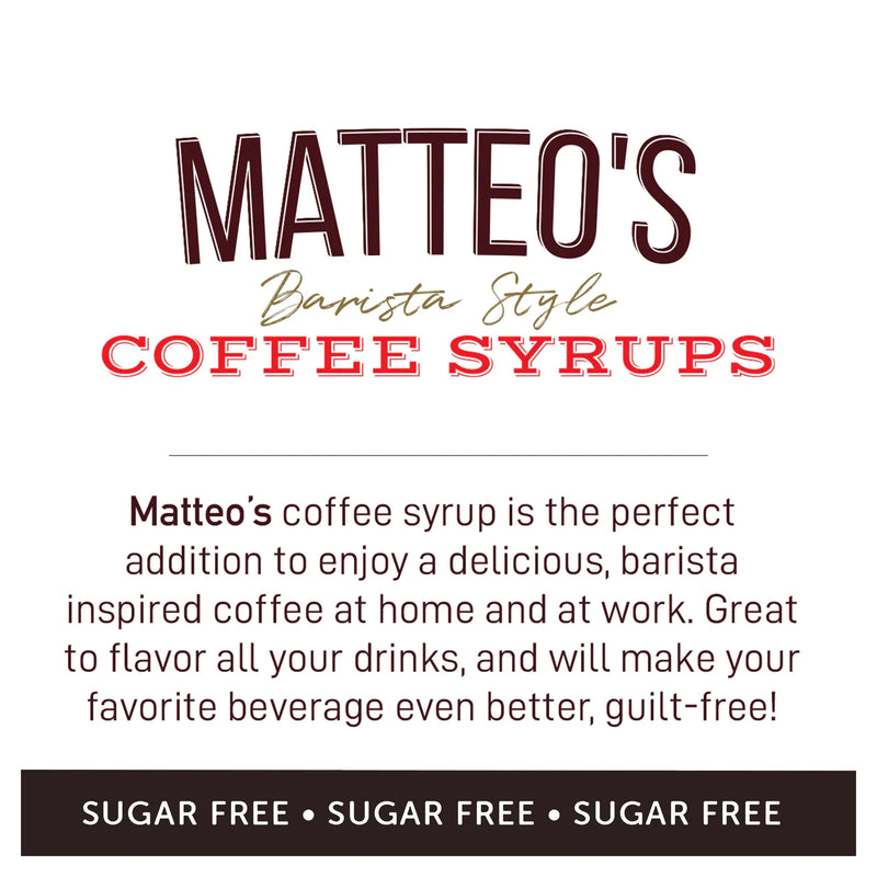 Matteo's Coffee Syrup Sugar Free Cookies n' Cream / 750ml