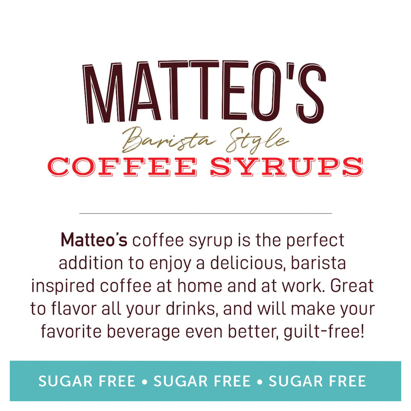 Matteo's Coffee Syrup Sugar Free Birthday Cake / 750ml