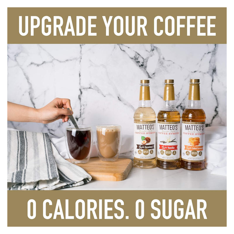 Matteo's Coffee Syrup Sugar Free Vanilla / 750ml