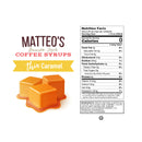 Matteo's Coffee Syrup Sugar Free - Caramel 750ml - Syrup