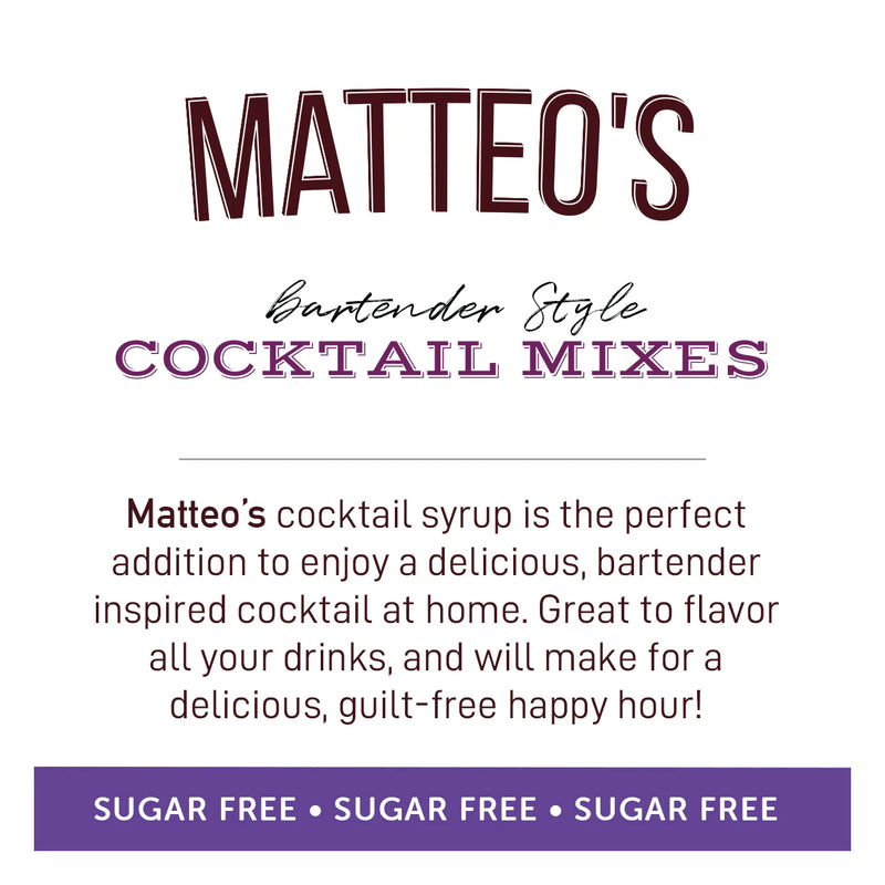 Matteo's Cocktail Syrup Sugar Free Lavender / 750ml