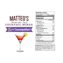 Matteo's Cocktail Syrup Sugar Free - Cosmopolitan 750ml - Syrup
