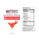 Matteo's Cocktail Syrup Sugar Free - Strawberry Daiquiri 750ml - Syrup