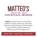 Matteo's Cocktail Syrup Sugar Free - Pomegranate Margarita 750ml - Syrup