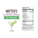 Matteo's Cocktail Syrup Sugar Free - Margarita 750ml - Syrup