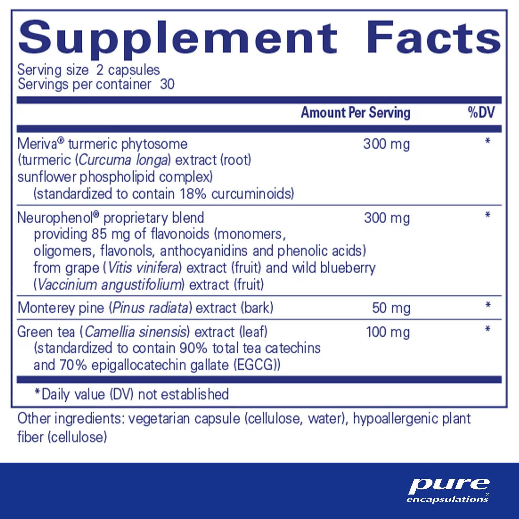 Pure Encapsulations CurcumaSorb Mind 90 capsules