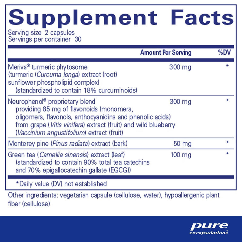 Pure Encapsulations CurcumaSorb Mind 90 capsules