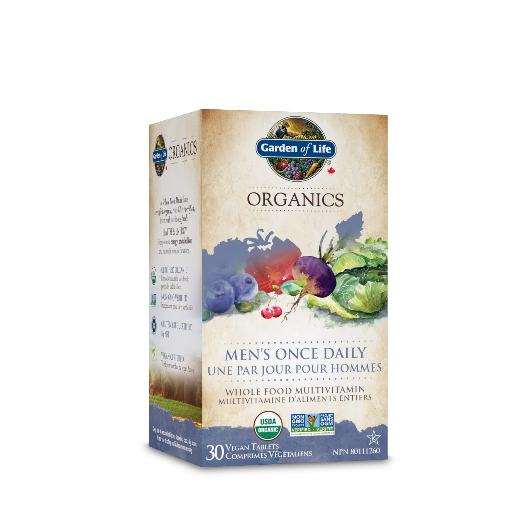 Mykind Organics Multivitamines pour hommes une fois par jour