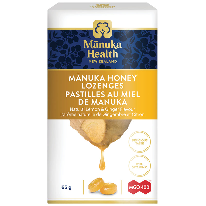 Manuka Honey Lozenges MGO 400+ - Lemon & Ginger 65 g - Honey