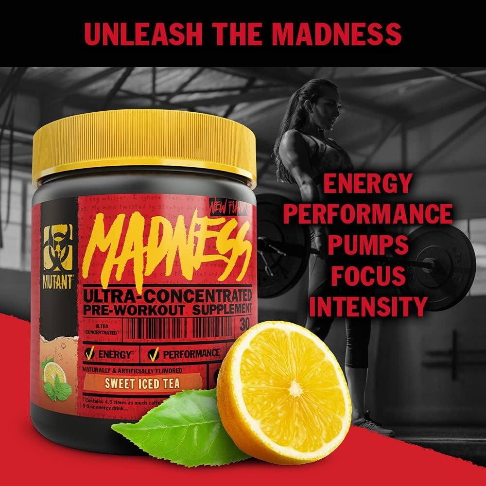 Mutant Madness 30 servings - Fruit Punch 225g - Pre-Workout