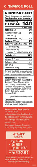 Magic Spoon Grain Free Cereal - Cinnamon Roll - Cereals