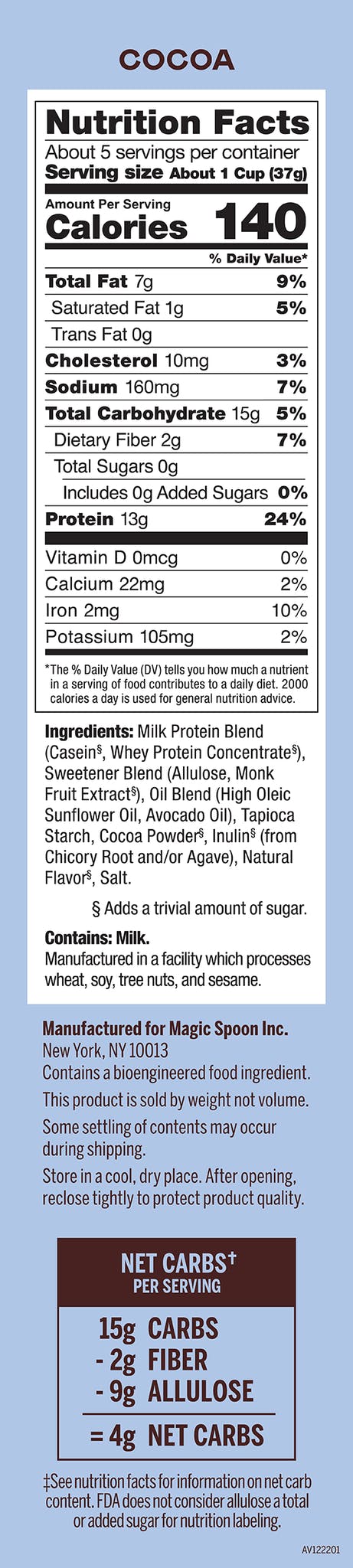 Magic Spoon Grain Free Cereal - Cocoa - Cereals