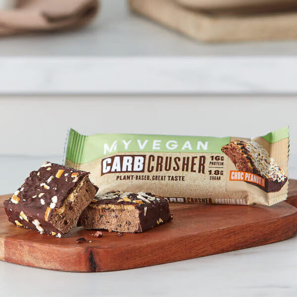 MyVegan Vegan Carb Crusher - Peanut Butter 12 x 60g - Snack