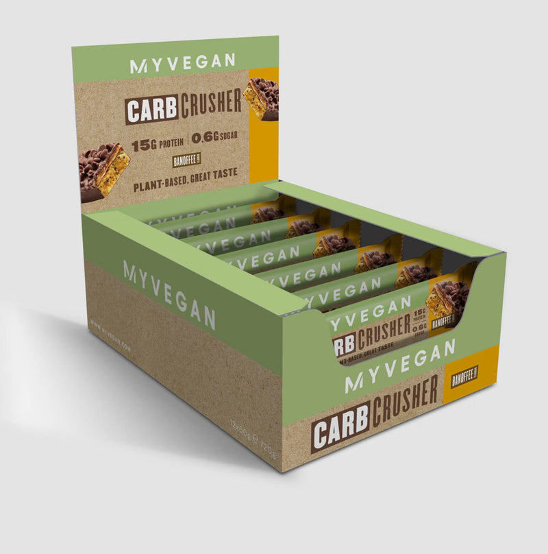 MyVegan Vegan Carb Crusher - Banoffee 12 x 60g - Snack