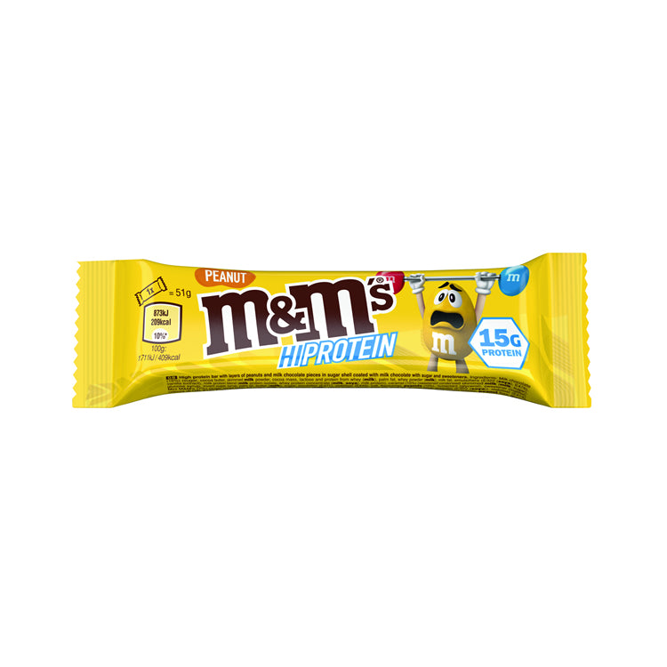Mars M&M's Hi-Protein Bar - Peanut 18-pack - Chocolate