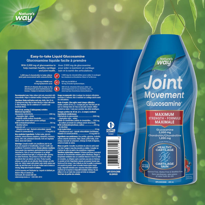 Nature's Way Joint Movement Glucosamine - 480ml - Supplements