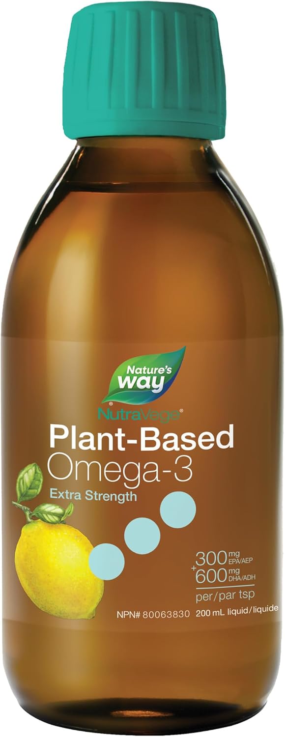 Nature's Way NutraVege Plant-based Omega-3 Extra Strength 200ml - Lemon - Omega 3