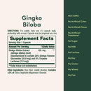 Nature's Bounty Standardized extract Ginkgo Biloba 120mg - 100 Capsules - Herbals