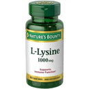 Nature's Bounty L-Lysine 1000mg - 60 Tablets - Amino Acids