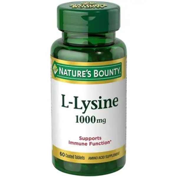 Nature's Bounty L-Lysine 1000mg 60 Tablets