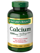 Nature's Bounty Calcium with Vitamin D3, Absorbable - 100 Softgels - - Calcium