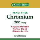 Nature's Bounty Chromium 200 mcg - 100 Tablets November 2025 - Minerals