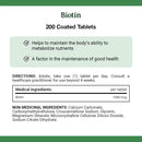 Nature's Bounty Biotin 1000mcg - 200 coated tablets - Vitamin B