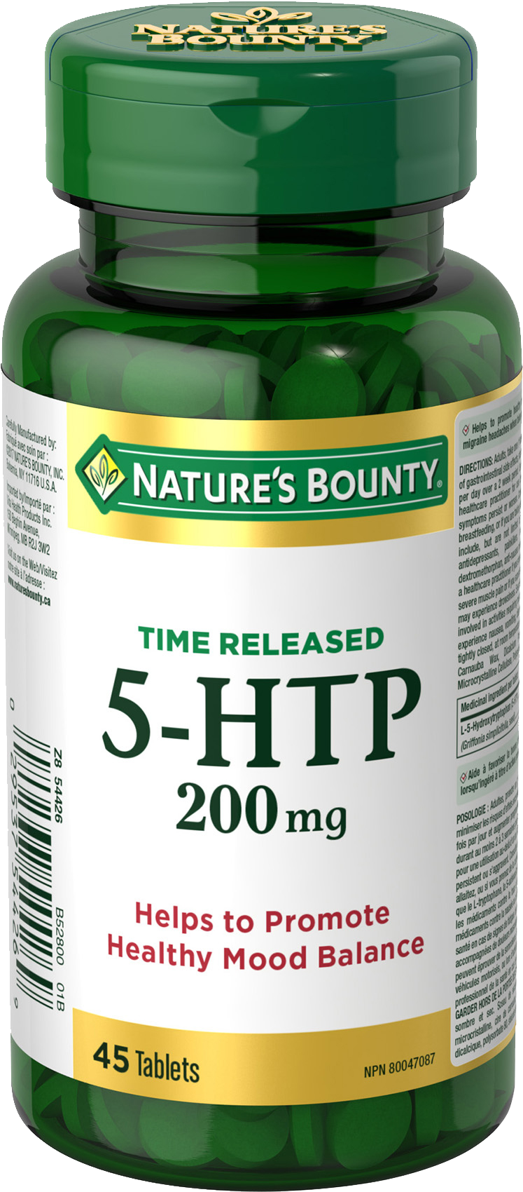 Nature's Bounty Time Release 5-HTP 200mg - 45 Tablets - 5-HTP