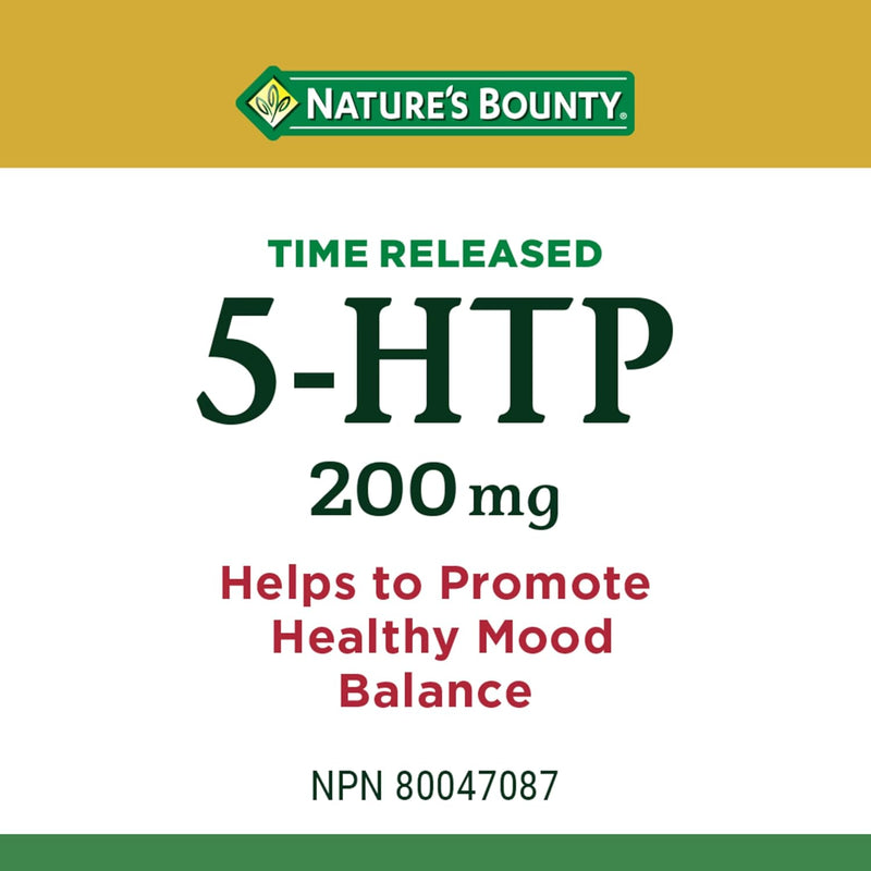 Nature's Bounty Time Release 5-HTP 200mg - 45 Tablets - 5-HTP