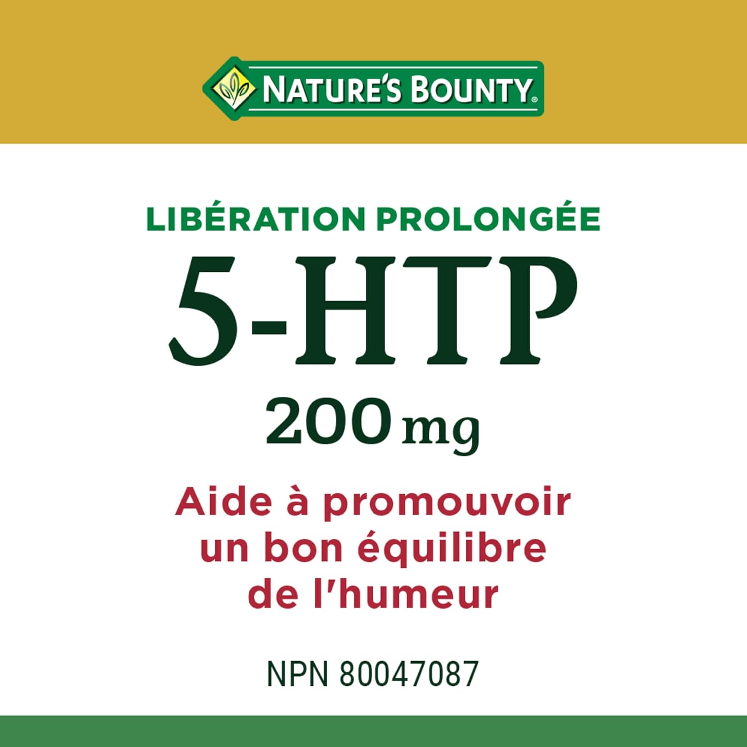 Nature's Bounty Time Release 5-HTP 200mg - 45 Tablets - 5-HTP