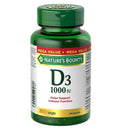 Nature's Bounty Vitamin D3 1,000IU Mega Value - 500 softgels - Vitamin D
