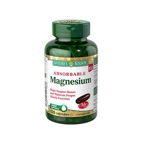Nature's Bounty Magnesium 125 Capsules